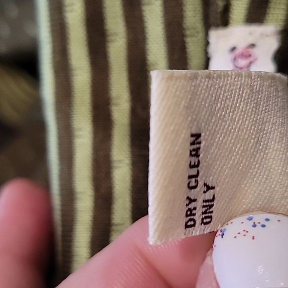 FOREVER large adorable two toned green jacket with stripes and dots - Picture 4 of 4